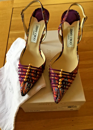 Jimmy choo purple printed silk - jimmy,