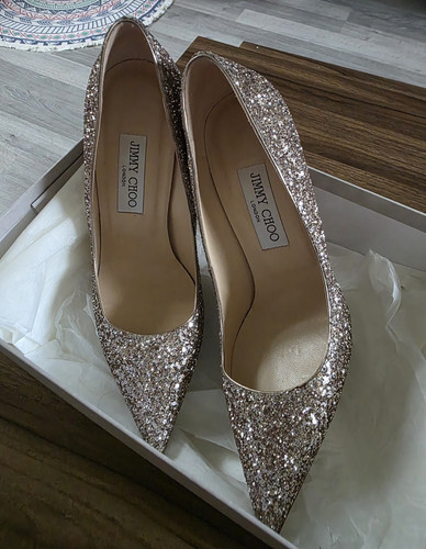 Jimmy choo silver glitter - jimmy,