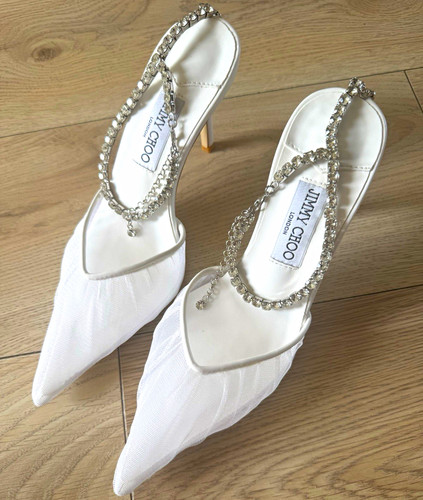 Jimmy choo saeda white - jimmy, lace