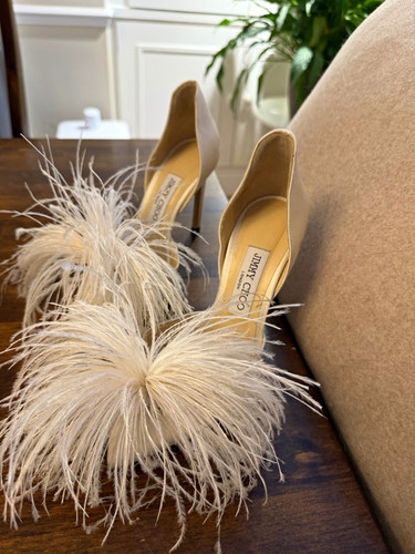 Jimmy choo ivory satin - choo, court