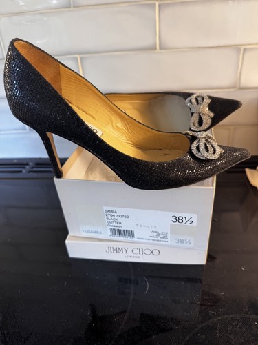 Jimmy choo samba black glitter - samba,